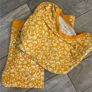 Little Sleepies Golden Poppies two piece pajama set